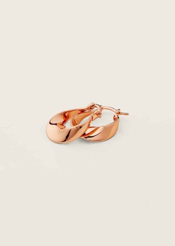 Phase Eight Twist Hoop Jewellery Rose/Gold USA | 3175928-WQ